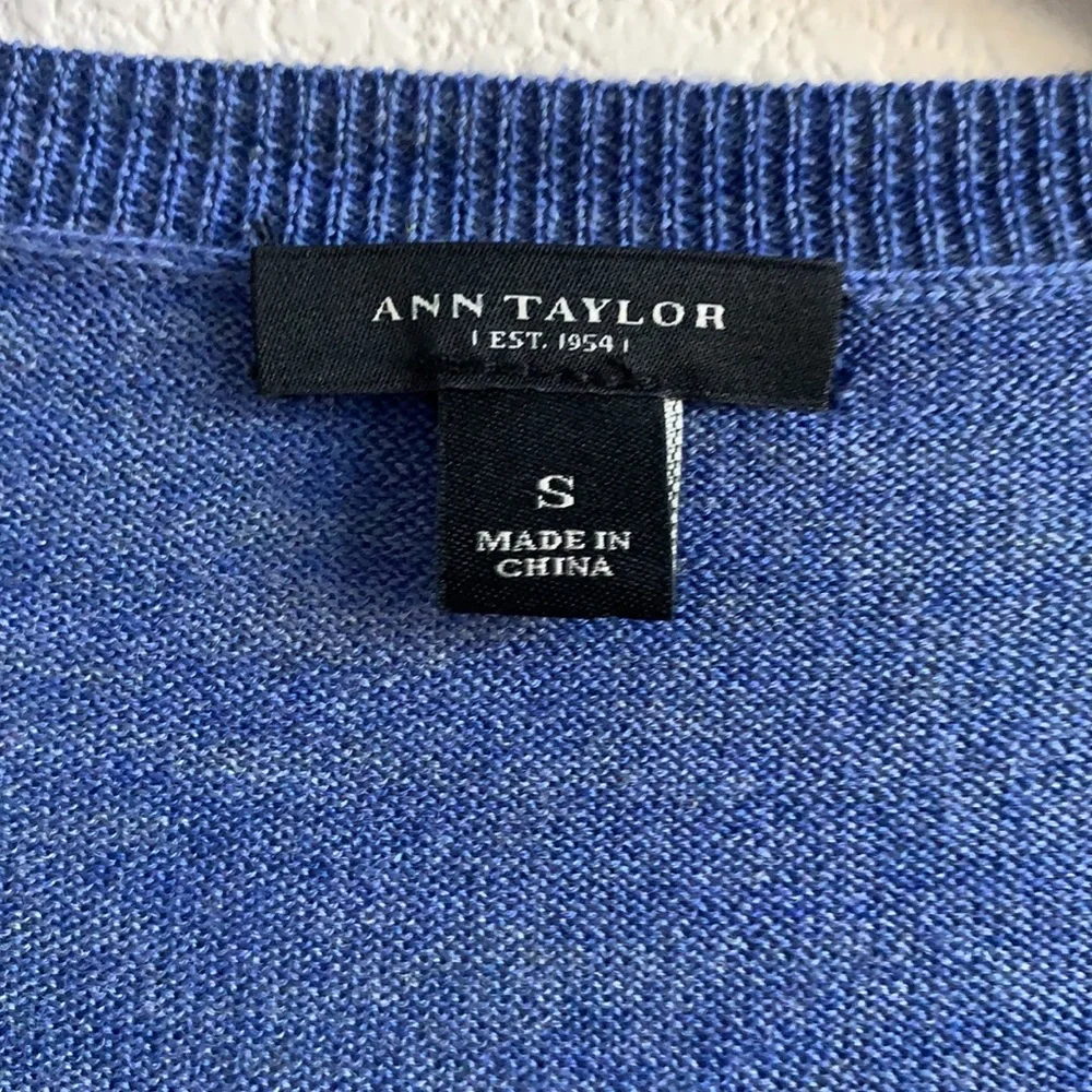 Ann Taylor Cardigan with Gray Rhinestone Buttons - Picture 4 of 7